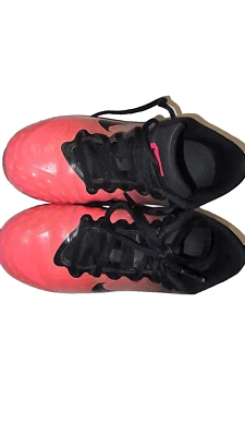 Nike Girls Youth 1Y FastFlex 856435-066 Pink Softball Soccer Cleats - Image 1 of 4