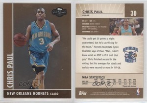 2008-09 Topps Co-Signers Bronze Foil /299 Chris Paul #30