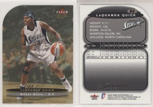 2003 Fleer Ultra WNBA Gold Medallion Edition Laquanda Quick #86 Rookie RC