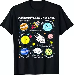 Autism Awareness Neurodiverse Universe Neurodiversity T-Shirt - Picture 1 of 4