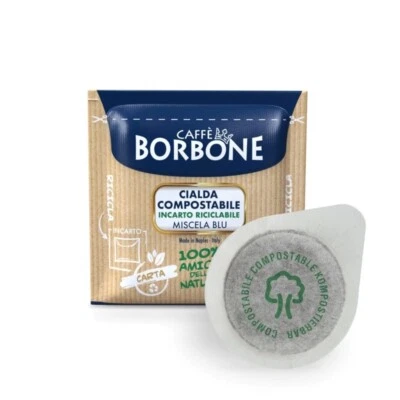 Café Borbone Compostable Cialde ESE Vainas Azul Mezcla Premium Café 50-150 piezas Foto 1 de 4
