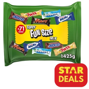 Mars Super Fun Size Mix | 1425g Bag | contains 71x bars inside | bb 08/06/25 - Picture 1 of 6