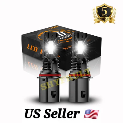 For Mazda MPV 1989-1995 9007 HB5 2x 6000K LED Headlight Bulb High Low Beam - Image 1 of 4