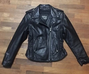 Frontier Leathers - Womans Black Leather Jacket - Size M - Imagen 1 de 10
