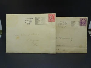 Antique Posted Mail Envelopes w/ Canceled Stamps - Picture 1 of 6