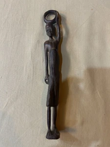 Figure Antique 1911 Rare Wood Figurine Africa Ebony Vintage Collectible - Picture 1 of 7