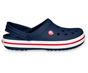 Crocs Unisex Crocband Clog Sandals, Navy, Size Men 9 / Women 11