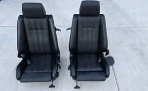 BMW E30 M3 Coupe Sedan Pair Sport Seats Sportsitze Recaro Ubercaro Leather  - Picture 1 of 17