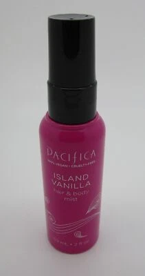 Bruma para cabello y cuerpo Pacifica ISLAND VAINILLA 2 OZ TAMAÑO DE VIAJE Foto 1 de 2