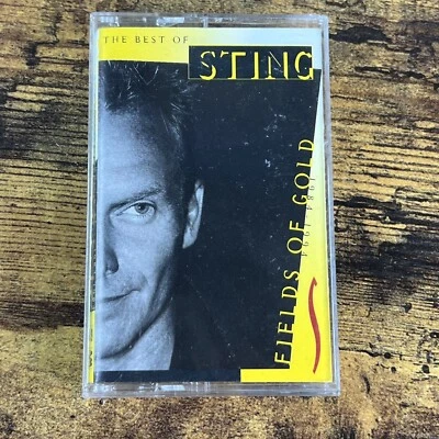 The Best of Sting Fields of Gold Cassette Tape Vintage 1994 A&M - Image 1 of 4