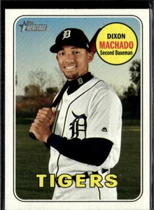 2018 Topps Heritage Dixon Machado Detroit Tigers #548 4 Card Lot - Picture 1 of 2