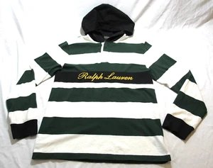 Polo Ralph Lauren Camisa Deletreada Sudadera con Capucha Jóvenes Niños XL 18-20 Pullover a Rayas - Imagen 1 de 10