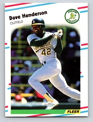 1988 Fleer Update - Dave Henderson #U-53 - Image 1 of 2