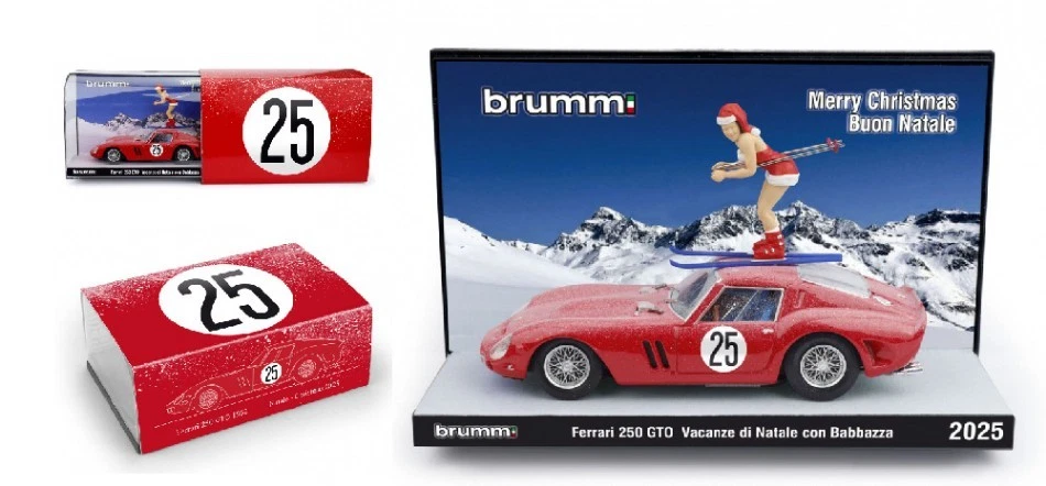 Modellino auto scala 1:43 Brumm FERRARI 250 GTO VACANZE DI NATALE 2025 diecast - Immagine 1 di 1