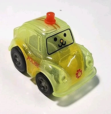 Tomy Takara Choro Q Mister Donut Police Subaru 360 Pullback Plastic Penny Racer - Image 1 of 4