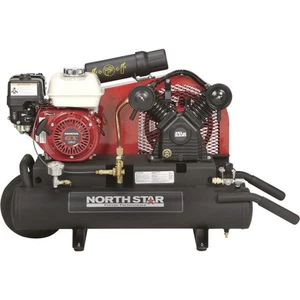 NorthStar Wheelbarrow Air Compressor, Gas-Powered Honda GX160 OHV Engine, - Picture 1 of 11