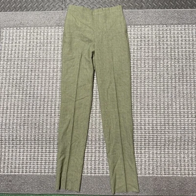 Vintage 1950’s Towncraft Plus Men’s Trousers 31x37 Olive Worsted Wool Slacks USA - Image 1 of 4