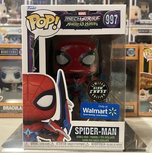 🕷️ Funko Pop! Marvel Mech Strike Monster Hunters Spider‑Man #997 CHASE GITD - Bild 1 von 10