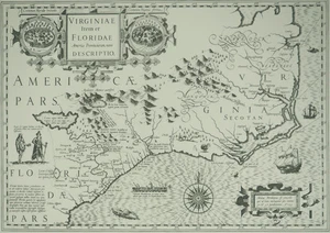 MERCATOR (Michael) Y HONDIUS (Jodocus): Mapa De Virginia Y Florida - Imagen 1 de 5