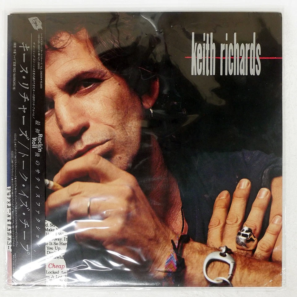 KEITH RICHARDS TALK IS CHEAP VIRGIN VJL28056 Japan OBI INSERT VINYL LP - Image 1 of 1