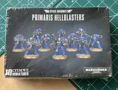 Warhammer 40K Space Marines Primaris Hellblasters sealed in box - Image 1 of 2