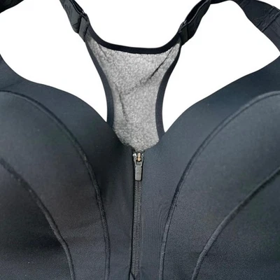 NWOT Adidas x Ivy Park Support Zip Bra GS0350 Black Size 2X - Image 1 of 4