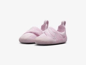 Nike Swoosh 1 Baby 12 Mos Flyknit Shoes Pink Foam/Pearl Pink Size 4C FB3244-601 - Picture 1 of 10