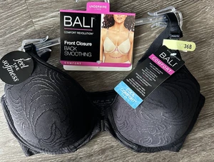 Reggiseno donna Bali Comfort Revolution 36B chiusura anteriore schiena levigante fresco comfort - Foto 1 di 6