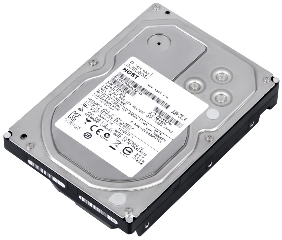 FESTPLATTE HGST UltraStar 7K4000 HUS724020ALA640 2TB 7.2K 64MB SATA III 3.5