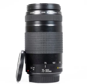 Canon 75-300mm F/4.0-5.6 II Full Frame Auto Focus EF Mount Telephoto Zoom Lens - Picture 1 of 4