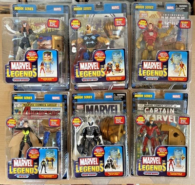ToyBiz Marvel Legends Complete Modok Wave 2006 Sealed 6 Action Figure Lot - Image 1 of 4