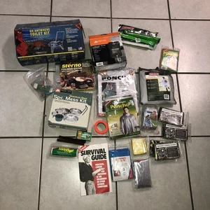 Huge Lot Emergency Survival Gear/Camping Gear Equipment/Most New/Some Vintage - Picture 1 of 22