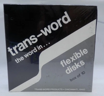 Discos flexíveis vintage Trans-World 5,25" disquete pacote com 10 discos TD-5197-00 - Imagem 1 de 3