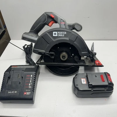 Sierra circular Clean Porter Cable 18v inalámbrica PC186CS con cargador y batería Foto 1 de 4