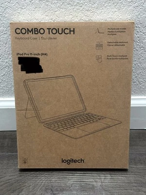 Logitech Combo Touch iPad Pro 11-inch (M4)(2024) Keyboard Case - Midnight Black - Image 1 of 4