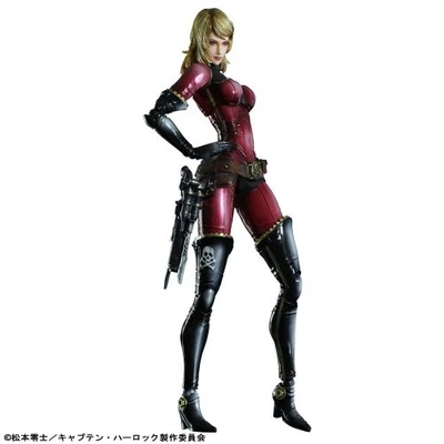 Figura de acción pintada de PVC Capitán Harlock PLAY ARTS Kai Kei CUADRADO ENIX Japón Foto 1 de 4