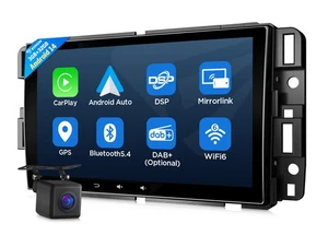 CAM+Eonon Android 14 Auto 8" Car Play Radio Stereo Head Unit For GMC Chevy Buick - Picture 1 of 23