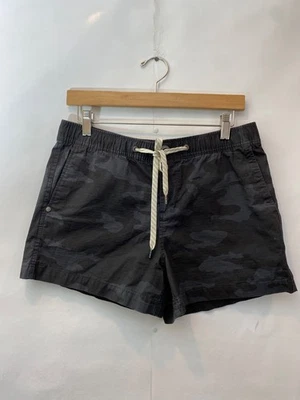 Vuori Women's Ripstop Canvas Shorts Cotton Black Camo Size Medium Mid Rise - Image 1 of 4