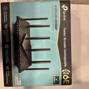 TP-Link Archer AXE5400 6 GHz Tri-Band 6-Stream Wi-Fi 6E Router - Picture 1 of 3