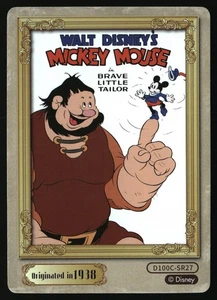 Disney 100 Karten. Spaß Karneval Mickey tapferes Schneiderlein Retro Poster #D100C-SR27 - Bild 1 von 2