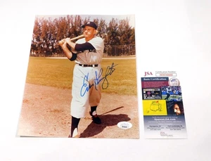 Enos Slaughter Signed 8 x 10 Color Photo Yankees JSA Auto DA042520 - Picture 1 of 3