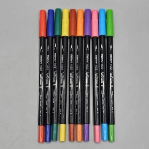 Bolígrafos Marvy vintage Le Plume II paquete de 10 colores 2-11 acuarela Japón - Imagen 1 de 4