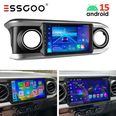 Radio Coche 10" CarPlay GPS Estéreo Navegación FM Para Toyota Tacoma 2016-2021 Android 15.0 Foto 1 de 4