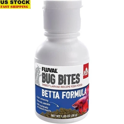 Comida nutritiva para peces Betta con larvas de mosca soldado negro Omega 3 6 proteína nueva Foto 1 de 4