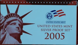 Uncirculated 2005 United States Silver Proof Set - Picture 1 of 1