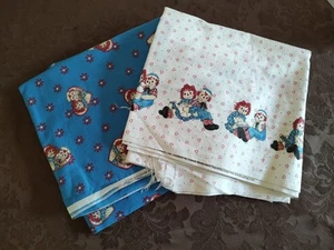 Vintage Raggedy Ann Andy Daisy Kingdom Fabric Classic Border 1744 All over 1745 - Picture 1 of 5