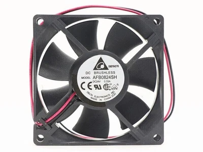 For Delta AFB0824SH fan DC 24V 0.33A 80*80*25mm 2-wire Inverter Cooling fan Ball - Image 1 of 4