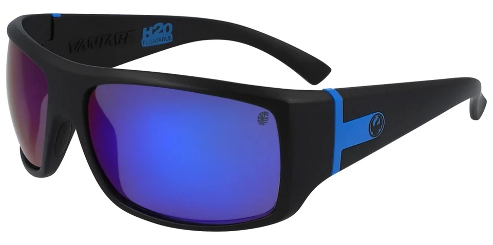 Dragon Vantage H20 Polarized Matte Black LL Blue Ion