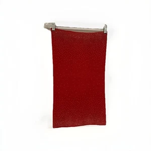 Girls' Knit Tube Skirt Red w/ Gold Accents - 26" Diameter x 24" Long New Unworn - Picture 1 of 5