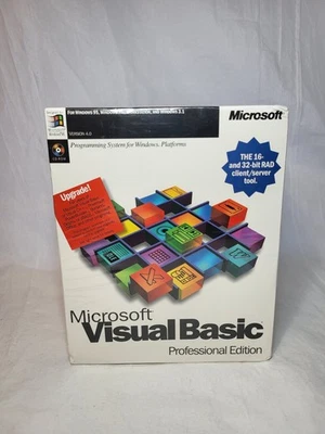 Microsoft Visual Basic Professional Edition Windows 95  NT 4.0, W Upgrade SEALED - Image 1 of 4